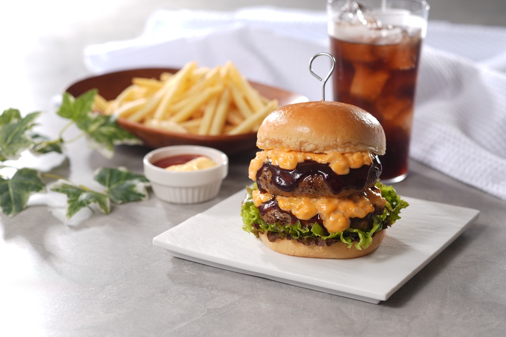 ダブルチーズバーガー　ポテトセット